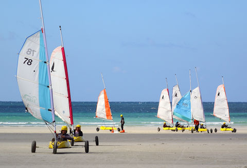 char à voile saint malo camping la ville huchet